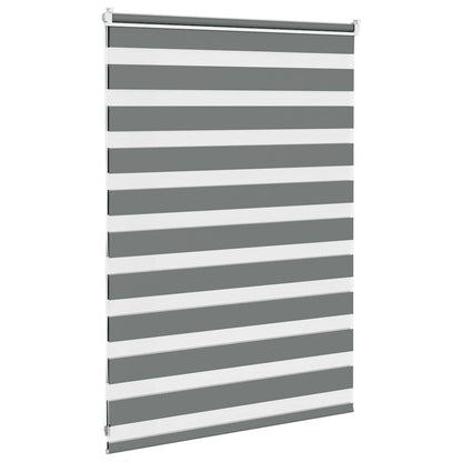 Doppelrollo Dunkelgrau 110x100 cm Stoffbreite 105,9 cm Polyester