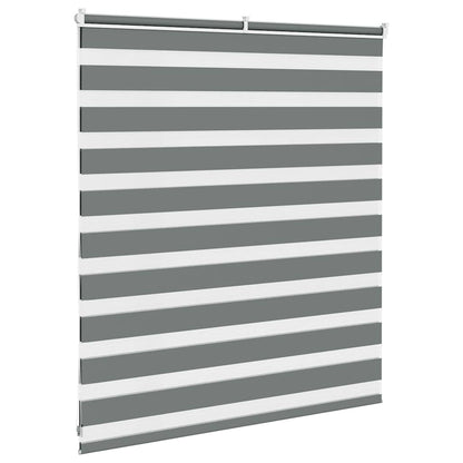 Doppelrollo Dunkelgrau 125x100 cm Stoffbreite 120,9 cm Polyester