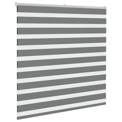 Doppelrollo Dunkelgrau 140x100 cm Stoffbreite 135,9 cm Polyester