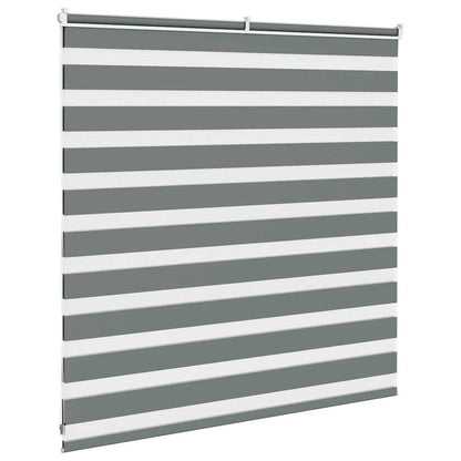 Doppelrollo Dunkelgrau 140x100 cm Stoffbreite 135,9 cm Polyester