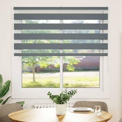 Doppelrollo Dunkelgrau 150x100 cm Stoffbreite 145,9 cm Polyester