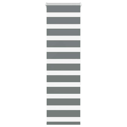 Doppelrollo Dunkelgrau 50x150 cm Stoffbreite 45,9 cm Polyester