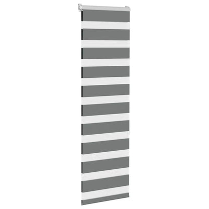 Doppelrollo Dunkelgrau 50x150 cm Stoffbreite 45,9 cm Polyester