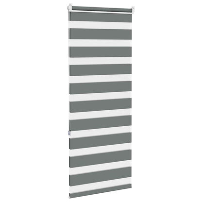 Doppelrollo Dunkelgrau 60x150 cm Stoffbreite 55,9 cm Polyester