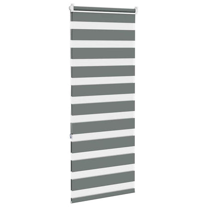 Doppelrollo Dunkelgrau 65x150 cm Stoffbreite 60,9 cm Polyester