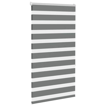 Doppelrollo Dunkelgrau 75x150 cm Stoffbreite 70,9 cm Polyester