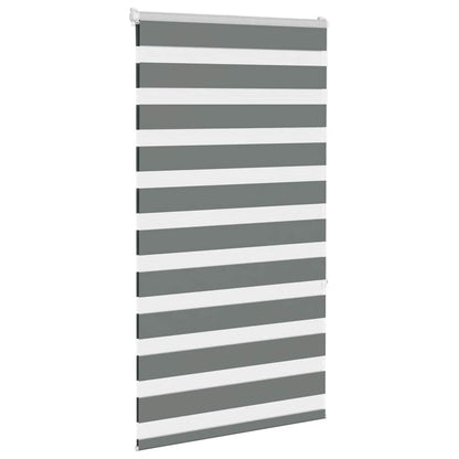 Doppelrollo Dunkelgrau 80x150 cm Stoffbreite 75,9 cm Polyester