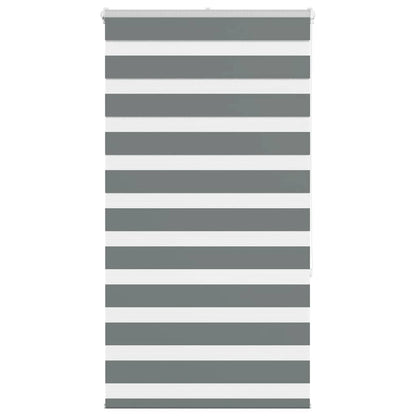 Doppelrollo Dunkelgrau 85x150 cm Stoffbreite 80,9 cm Polyester