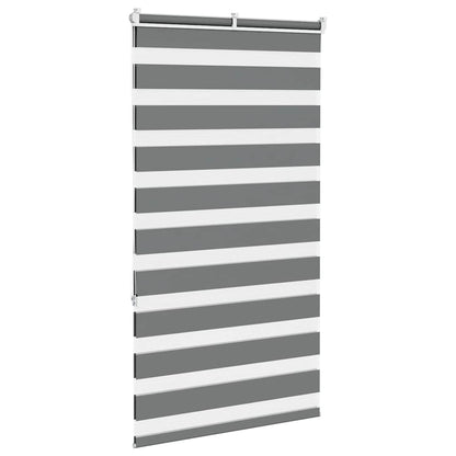 Doppelrollo Dunkelgrau 85x150 cm Stoffbreite 80,9 cm Polyester