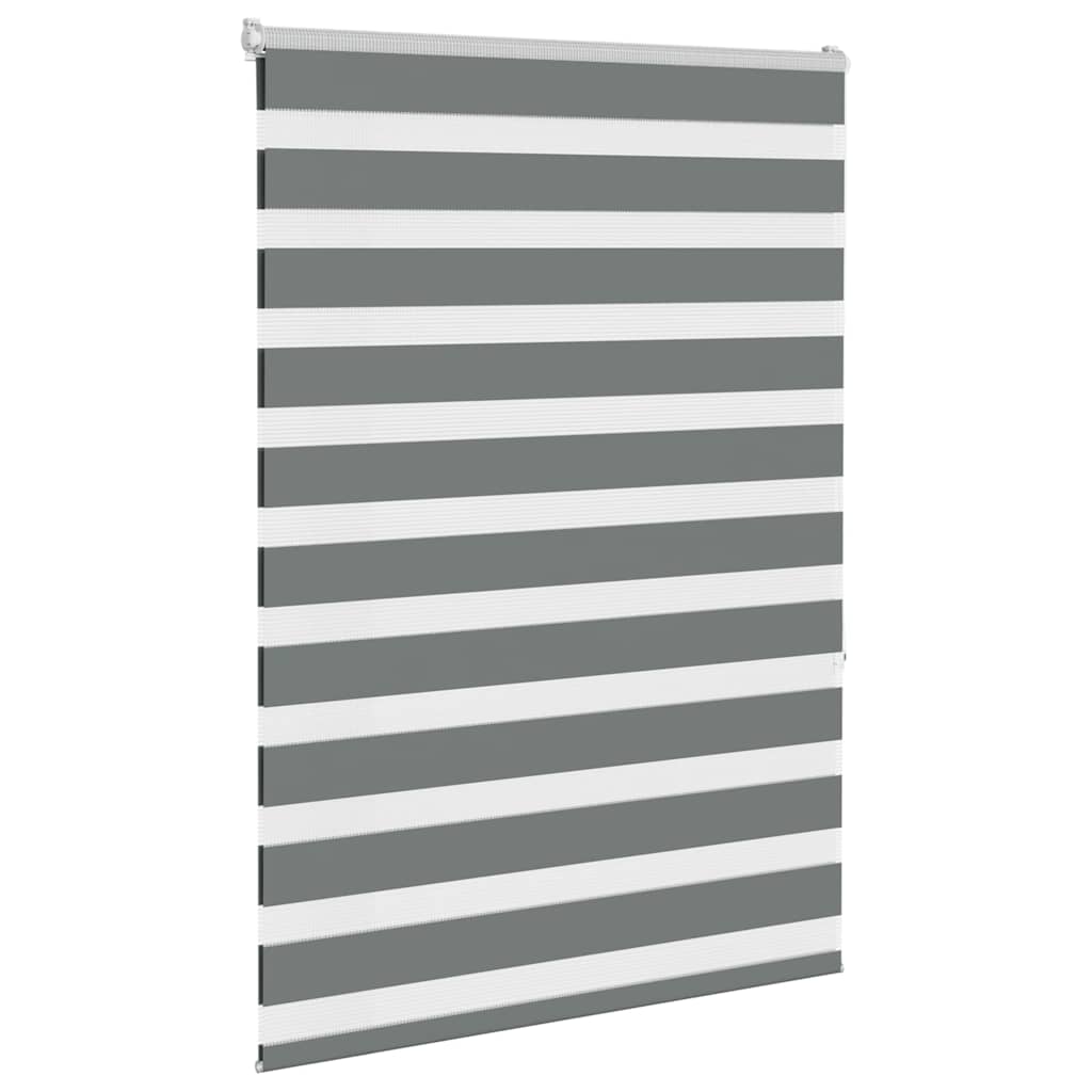 Doppelrollo Dunkelgrau 95x150 cm Stoffbreite 90,9 cm Polyester