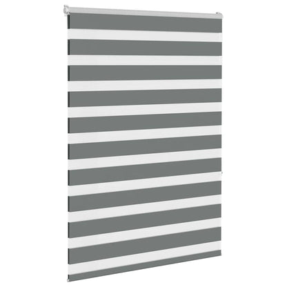 Doppelrollo Dunkelgrau 95x150 cm Stoffbreite 90,9 cm Polyester