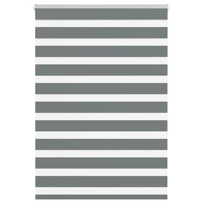 Doppelrollo Dunkelgrau 110x150 cm Stoffbreite 105,9 cm Polyester