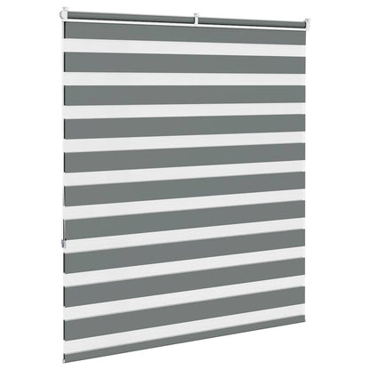 Doppelrollo Dunkelgrau 125x150 cm Stoffbreite 120,9 cm Polyester