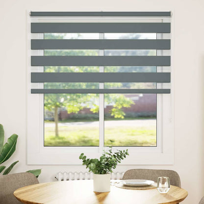 Doppelrollo Dunkelgrau 130x150cm Stoffbreite 125,9 cm Polyester