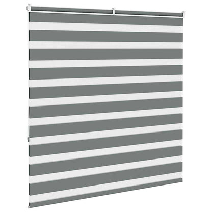 Doppelrollo Dunkelgrau 140x150 cm Stoffbreite 135,9 cm Polyester