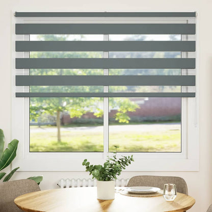 Doppelrollo Dunkelgrau 165x150 cm Stoffbreite 160,9 cm Polyester