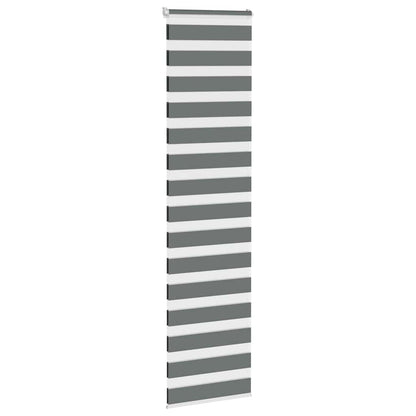 Doppelrollo Dunkelgrau 70x200 cm Stoffbreite 65,9 cm Polyester
