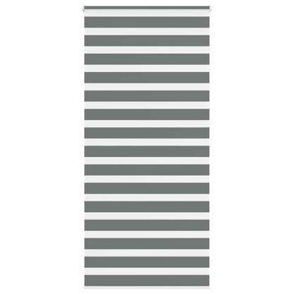 Doppelrollo Dunkelgrau 95x200 cm Stoffbreite 90,9 cm Polyester
