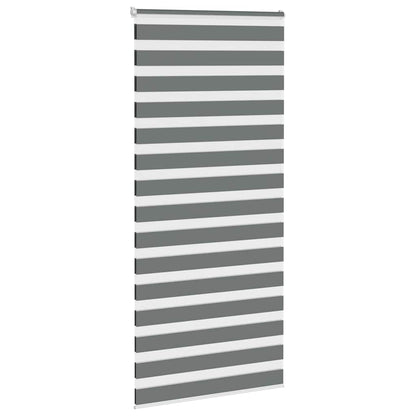 Doppelrollo Dunkelgrau 100x200 cm Stoffbreite 95,9 cm Polyester