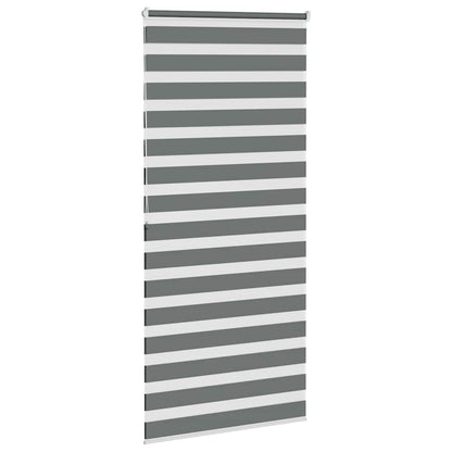 Doppelrollo Dunkelgrau 100x200 cm Stoffbreite 95,9 cm Polyester