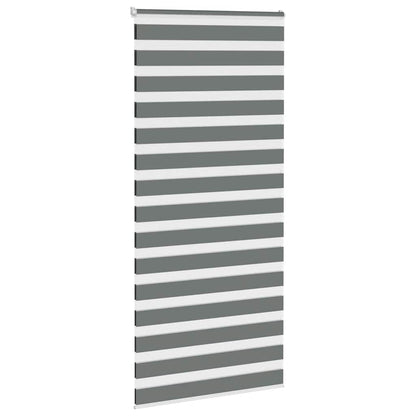 Doppelrollo Dunkelgrau 105x200 cm Stoffbreite 100,9 cm Polyester