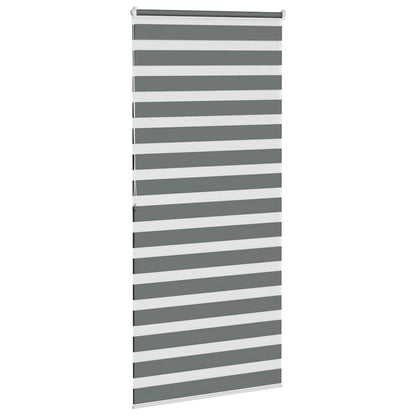 Doppelrollo Dunkelgrau 115x200 cm Stoffbreite 110,9 cm Polyester