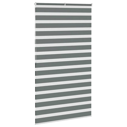 Doppelrollo Dunkelgrau 135x200 cm Stoffbreite 130,9 cm Polyester