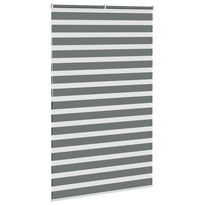 Doppelrollo Dunkelgrau 145x200 cm Stoffbreite 140,9 cm Polyester