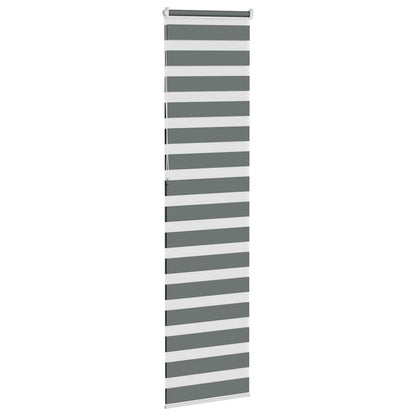 Doppelrollo Dunkelgrau 60x230 cm Stoffbreite 55,9 cm Polyester