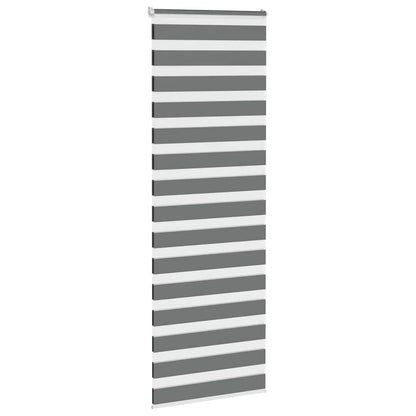 Doppelrollo Dunkelgrau 70x230 cm Stoffbreite 65,9 cm Polyester