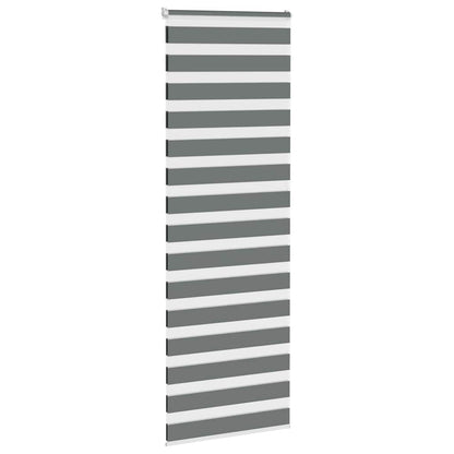 Doppelrollo Dunkelgrau 75x230 cm Stoffbreite 70,9 cm Polyester