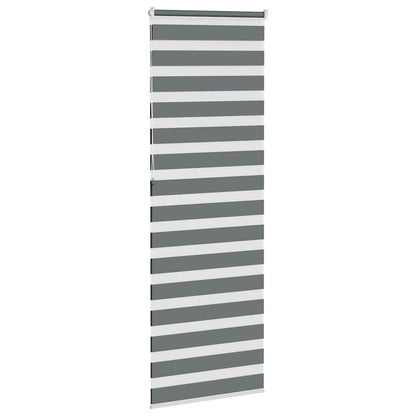 Doppelrollo Dunkelgrau 85x230 cm Stoffbreite 80,9 cm Polyester