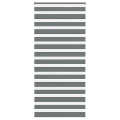Doppelrollo Dunkelgrau 95x230 cm Stoffbreite 90,9 cm Polyester