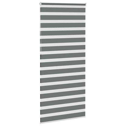 Doppelrollo Dunkelgrau 110x230 cm Stoffbreite 105,9 cm Polyester