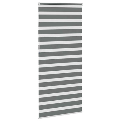 Doppelrollo Dunkelgrau 115x230 cm Stoffbreite 110,9 cm Polyester