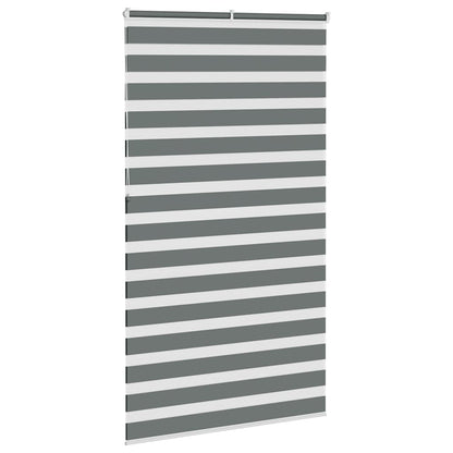 Doppelrollo Dunkelgrau 120x230 cm Stoffbreite 115,9 cm Polyester