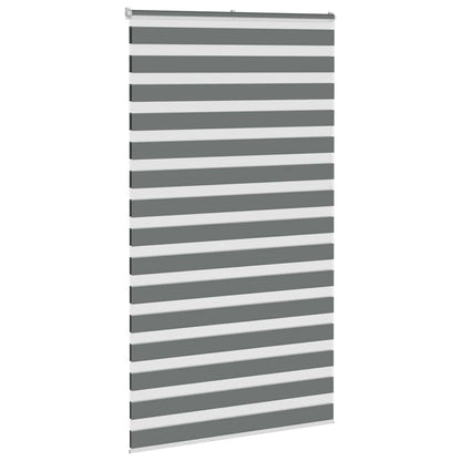 Doppelrollo Dunkelgrau 130x230cm Stoffbreite 125,9 cm Polyester
