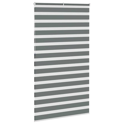 Doppelrollo Dunkelgrau 130x230cm Stoffbreite 125,9 cm Polyester