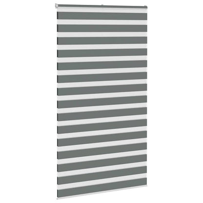 Doppelrollo Dunkelgrau 135x230 cm Stoffbreite 130,9 cm Polyester