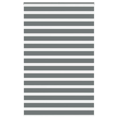 Doppelrollo Dunkelgrau 140x230 cm Stoffbreite 135,9 cm Polyester