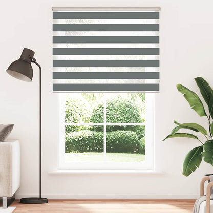 Doppelrollo Dunkelgrau 140x230 cm Stoffbreite 135,9 cm Polyester