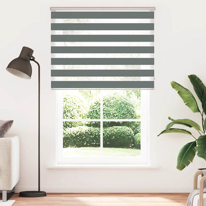Doppelrollo Dunkelgrau 150x230 cm Stoffbreite 145,9 cm Polyester