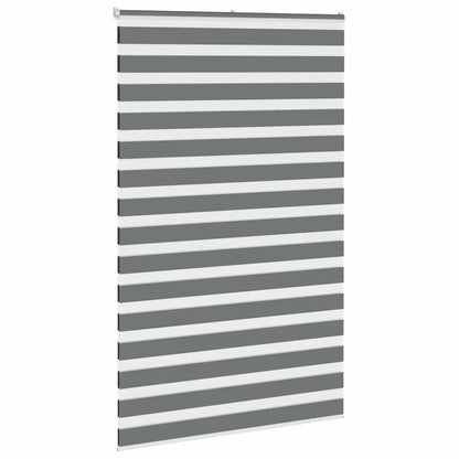 Doppelrollo Dunkelgrau 150x230 cm Stoffbreite 145,9 cm Polyester