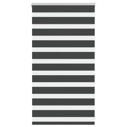 Doppelrollo Schwarz 80x100 cm Stoffbreite 75,9 cm Polyester