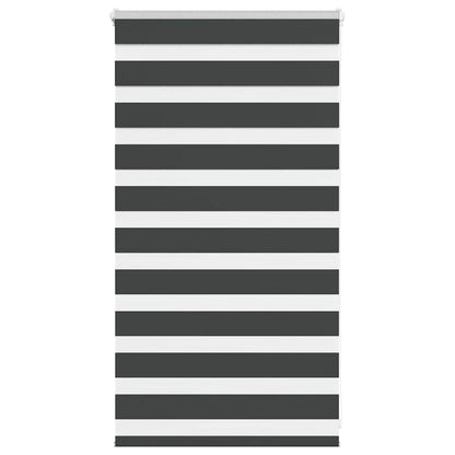 Doppelrollo Schwarz 90x100 cm Stoffbreite 85,9 cm Polyester