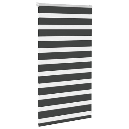 Doppelrollo Schwarz 90x100 cm Stoffbreite 85,9 cm Polyester