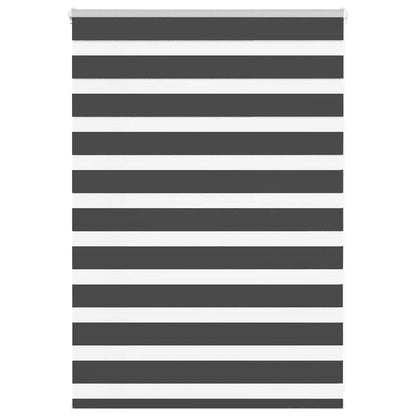 Doppelrollo Schwarz 100x100 cm Stoffbreite 95,9 cm Polyester