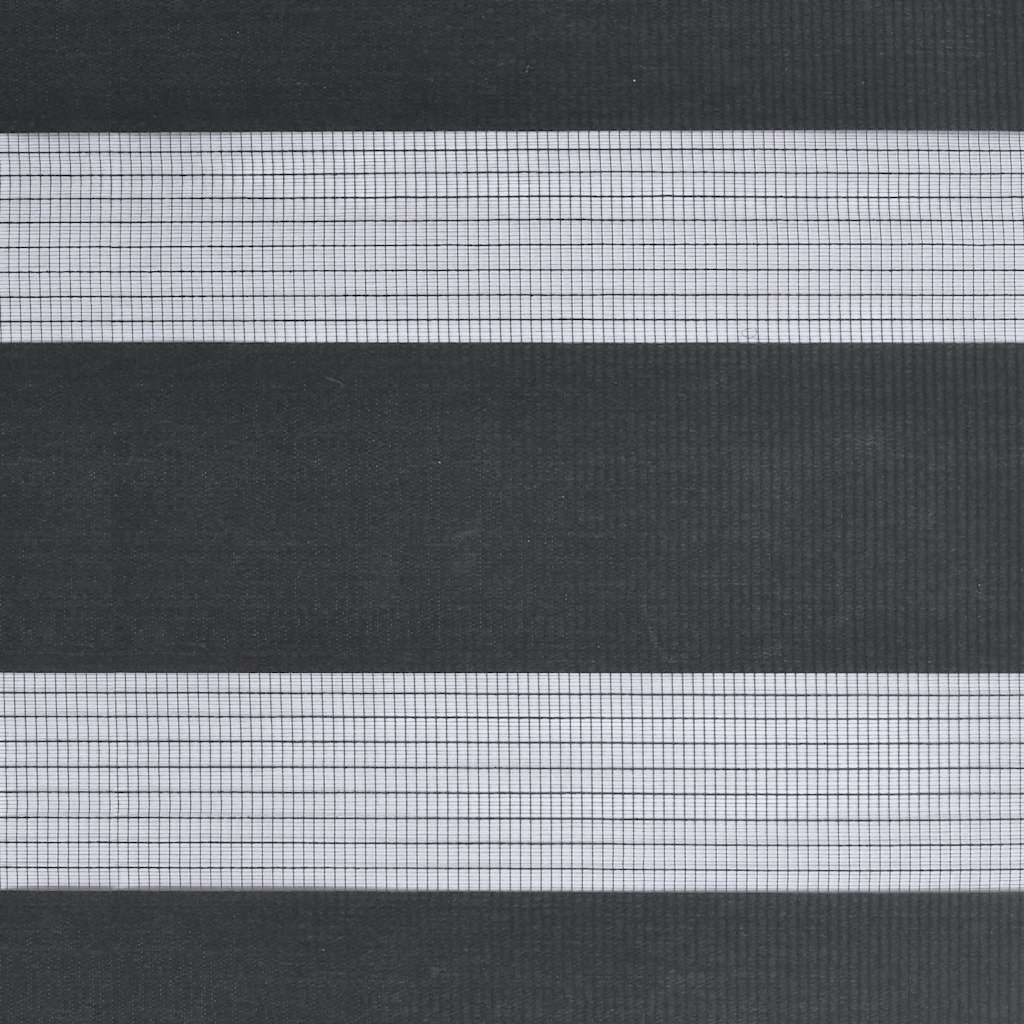 Doppelrollo Schwarz 105x100 cm Stoffbreite 100,9 cm Polyester