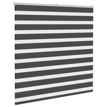 Doppelrollo Schwarz 140x100 cm Stoffbreite 135,9 cm Polyester