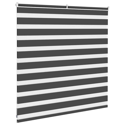 Doppelrollo Schwarz 150x100 cm Stoffbreite 145,9 cm Polyester